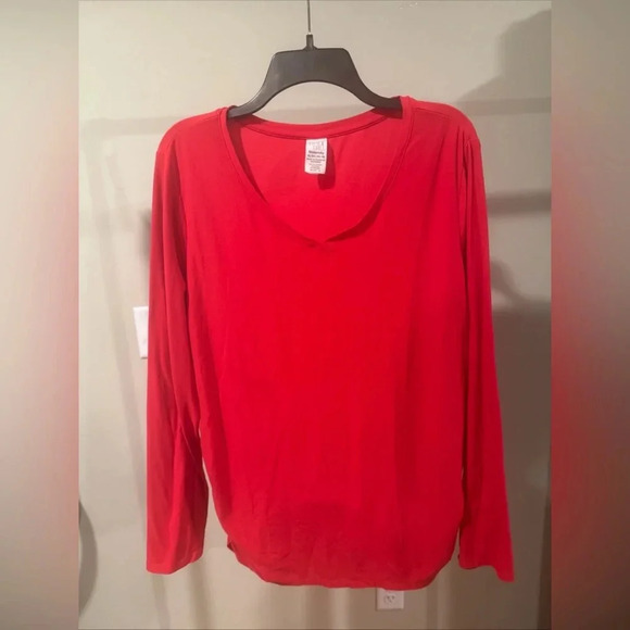 Time and tru maternity new Red Rover color size XL 16-18 Long Sleeve Soft - Picture 1 of 5